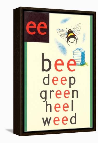 EE in Bee-null-Framed Stretched Canvas