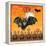 Eek Bat-Gregory Gorham-Framed Stretched Canvas