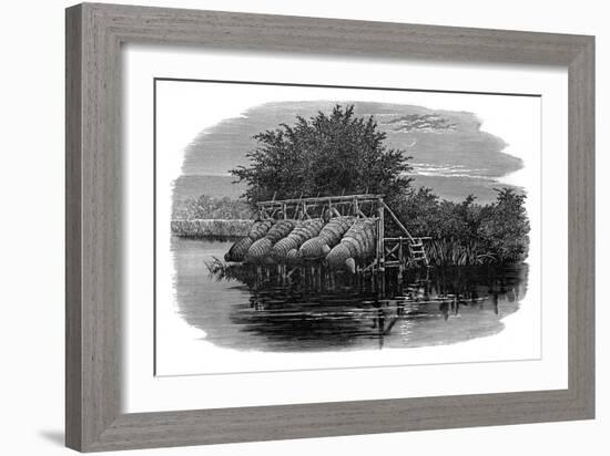 Eel Bucks on the Thames, 19th Century-null-Framed Giclee Print