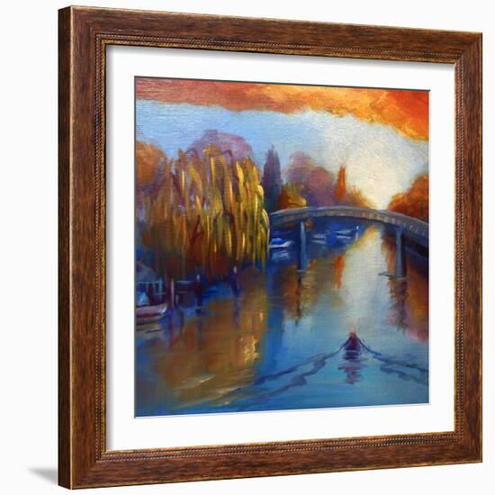 Eel Pie Island  2020  (oil on canvas)-Lee Campbell-Framed Giclee Print