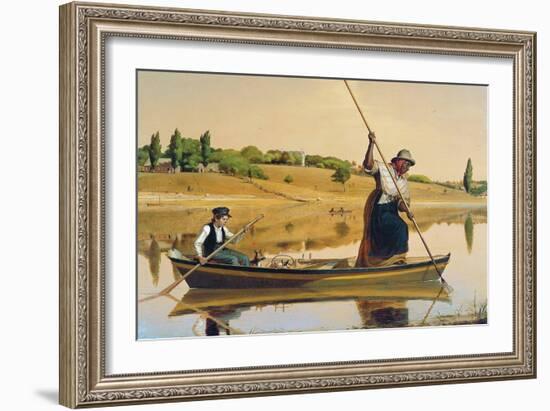 Eel Spearing at Setauket-William Sidney Mount-Framed Art Print