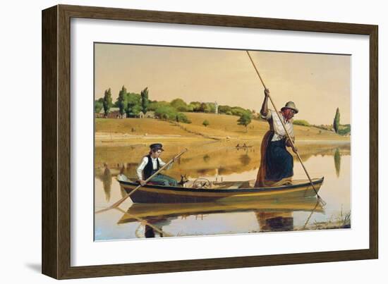 Eel Spearing at Setauket-William Sidney Mount-Framed Art Print