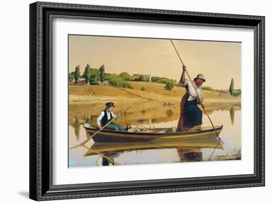 Eel Spearing at Setauket-William Sidney Mount-Framed Art Print