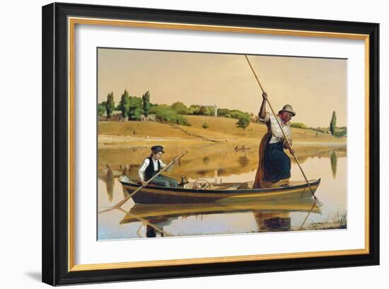 Eel Spearing at Setauket-William Sidney Mount-Framed Art Print