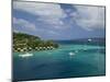 Efate Island Port Vila, Aerial View of Vila Bay and Iririki Island, Vanuatu-Walter Bibikow-Mounted Photographic Print