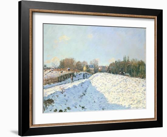 Effect of Snow at Argenteuil, 1874-Alfred Sisley-Framed Giclee Print