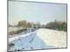 Effect of Snow at Argenteuil, 1874-Alfred Sisley-Mounted Giclee Print