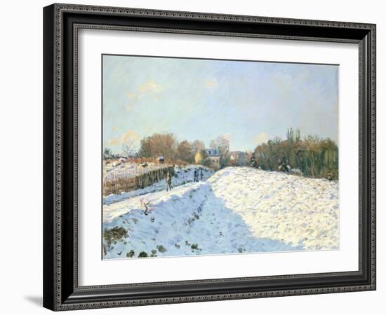 Effect of Snow at Argenteuil, 1874-Alfred Sisley-Framed Giclee Print