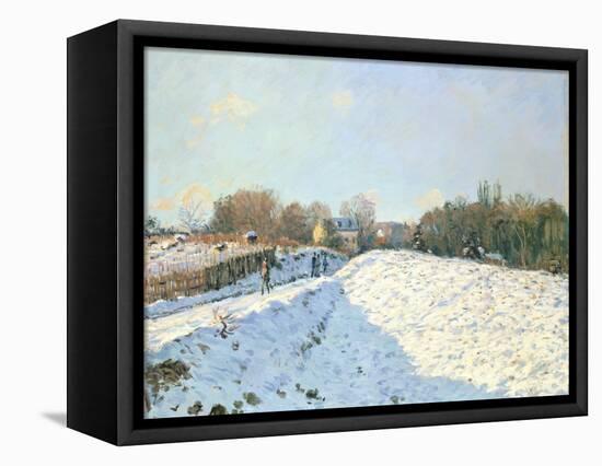 Effect of Snow at Argenteuil, 1874-Alfred Sisley-Framed Premier Image Canvas