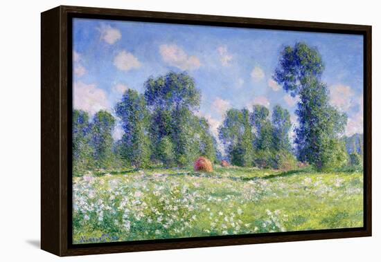 Effect of Spring, Giverny, 1890-Claude Monet-Framed Premier Image Canvas