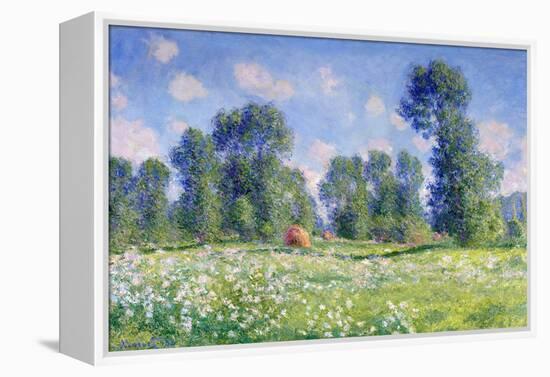 Effect of Spring, Giverny, 1890-Claude Monet-Framed Premier Image Canvas