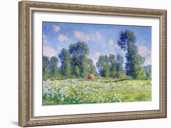 Effect of Spring, Giverny, 1890-Claude Monet-Framed Premium Giclee Print