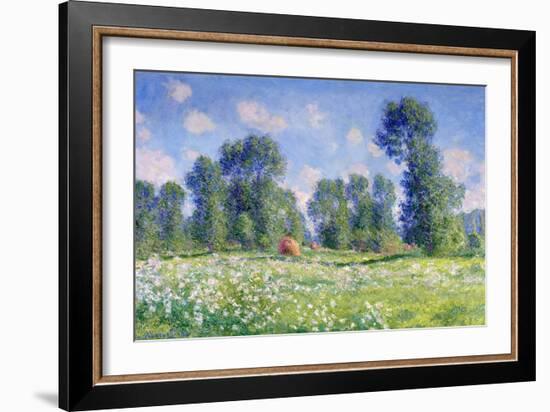 Effect of Spring, Giverny, 1890-Claude Monet-Framed Premium Giclee Print