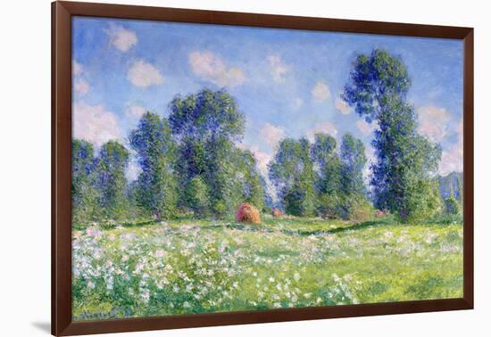 Effect of Spring, Giverny, 1890-Claude Monet-Framed Premium Giclee Print
