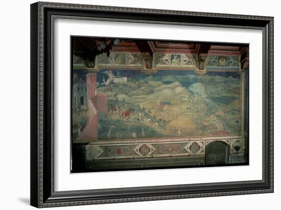 Effects of Good Government in the Countryside, 1338-40-Ambrogio Lorenzetti-Framed Giclee Print