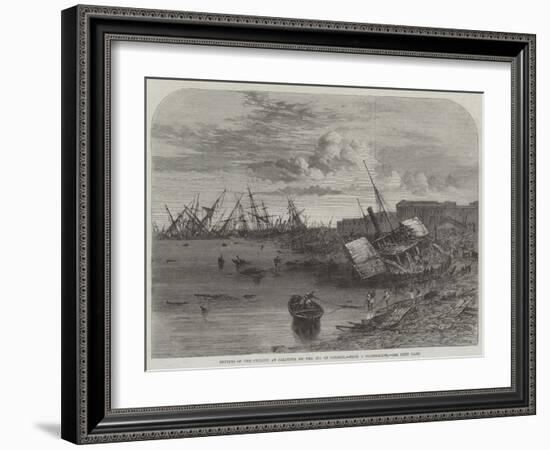 Effects of the Cyclone at Calcutta on 5 October-null-Framed Giclee Print