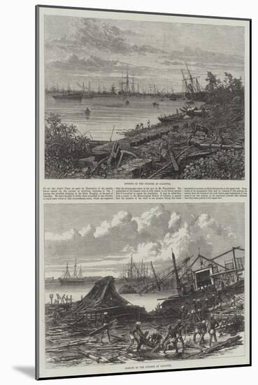 Effects of the Cyclone at Calcutta-null-Mounted Giclee Print