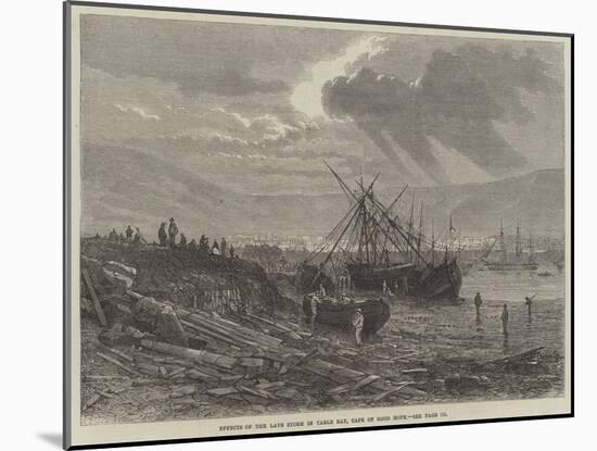 Effects of the Late Storm in Table Bay, Cape of Good Hope-null-Mounted Giclee Print