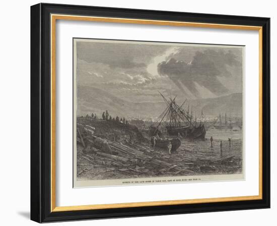 Effects of the Late Storm in Table Bay, Cape of Good Hope-null-Framed Giclee Print