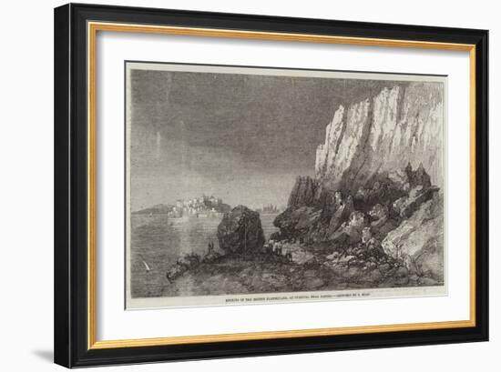 Effects of the Recent Earthquake, at Puzzuoli, Near Naples-Samuel Read-Framed Giclee Print