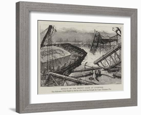 Effects of the Recent Gales at Liverpool-null-Framed Giclee Print