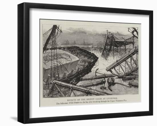 Effects of the Recent Gales at Liverpool-null-Framed Giclee Print