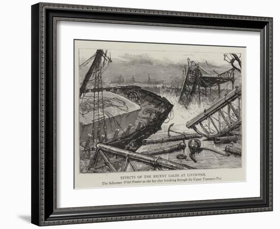 Effects of the Recent Gales at Liverpool-null-Framed Giclee Print