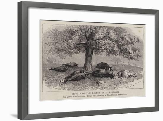 Effects of the Recent Thunderstorm-null-Framed Giclee Print