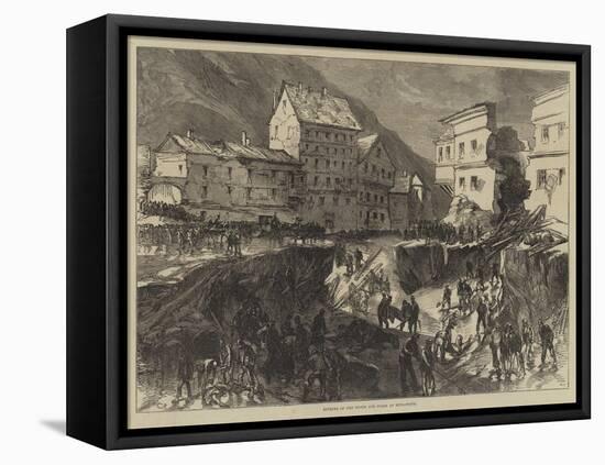 Effects of the Storm and Flood at Buda-Pesth-Charles Robinson-Framed Premier Image Canvas