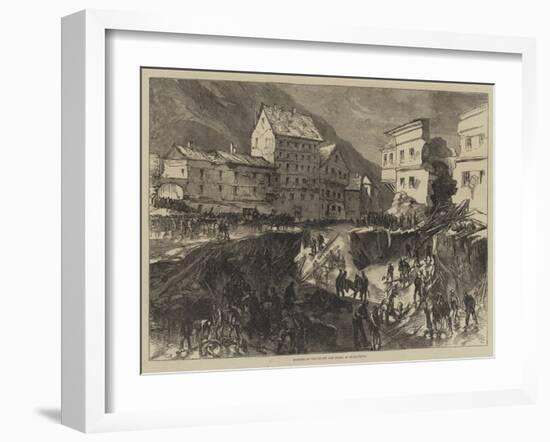 Effects of the Storm and Flood at Buda-Pesth-Charles Robinson-Framed Giclee Print