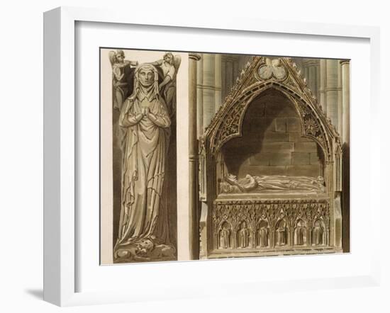 Effigy of Aveline, First Wife of Edmund Crouchback, Earl of Lancaster-Frederick Mackenzie-Framed Giclee Print