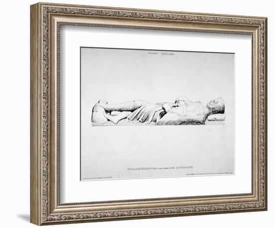 Effigy of William Marshall, Earl of Pembroke, Temple Church, City of London, 1840-Charles Alfred Stothard-Framed Giclee Print