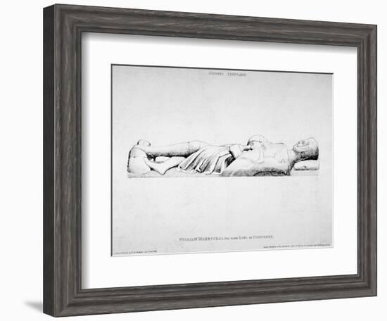 Effigy of William Marshall, Earl of Pembroke, Temple Church, City of London, 1840-Charles Alfred Stothard-Framed Giclee Print