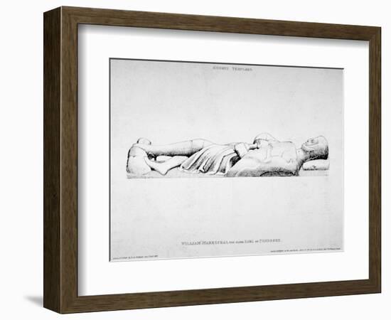 Effigy of William Marshall, Earl of Pembroke, Temple Church, City of London, 1840-Charles Alfred Stothard-Framed Giclee Print