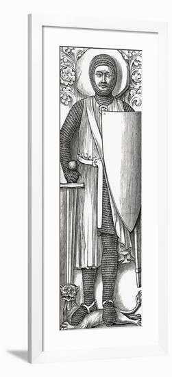 Effigy of William Marshall from His Tomb in Temple Church, London, from 'A Short History of the…-null-Framed Giclee Print