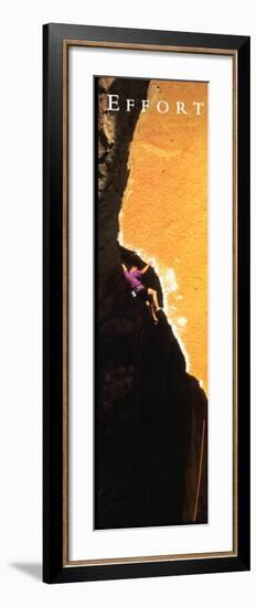 Effort: Rock Climber-null-Framed Art Print