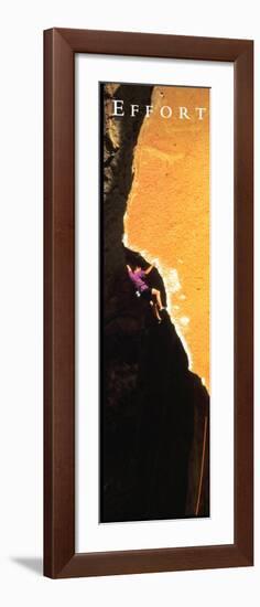 Effort: Rock Climber-null-Framed Art Print