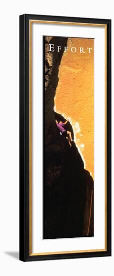 Effort: Rock Climber-null-Framed Art Print