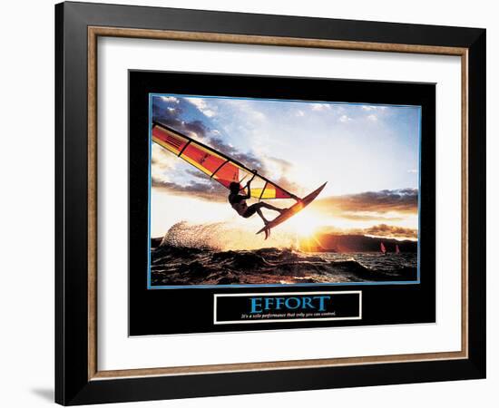 Effort - Wind Sailing-unknown unknown-Framed Photo