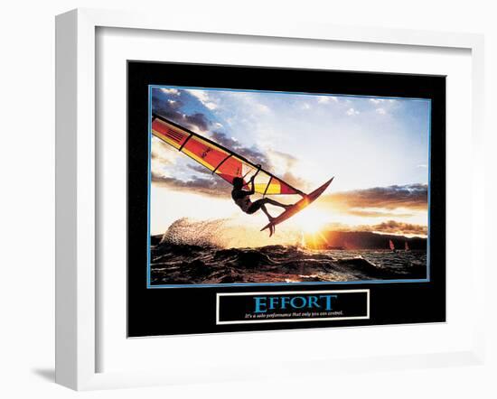 Effort - Wind Sailing-unknown unknown-Framed Photo