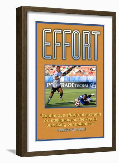 Effort-null-Framed Art Print