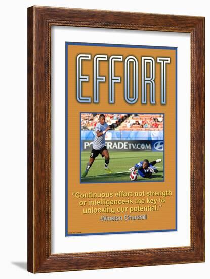 Effort-null-Framed Art Print