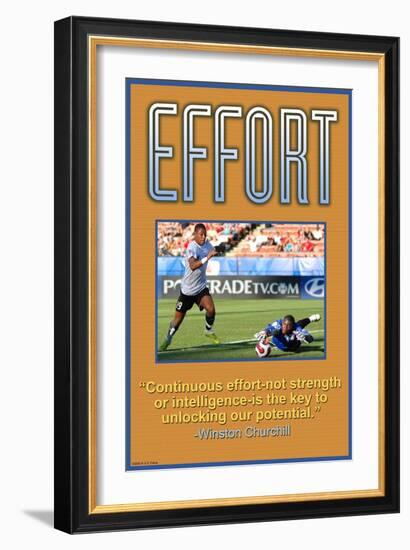 Effort-null-Framed Art Print