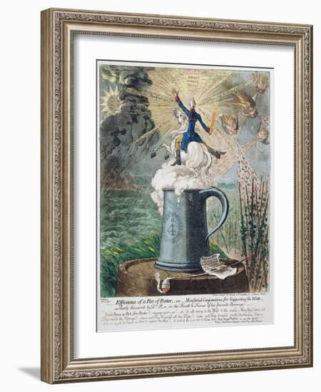 Effusions of a Pot of Porter-James Gillray-Framed Giclee Print