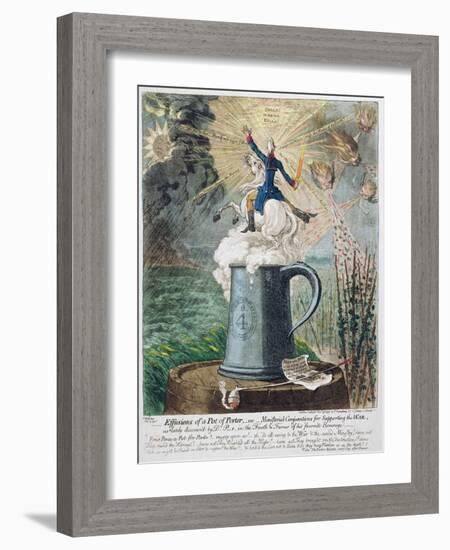 Effusions of a Pot of Porter-James Gillray-Framed Giclee Print