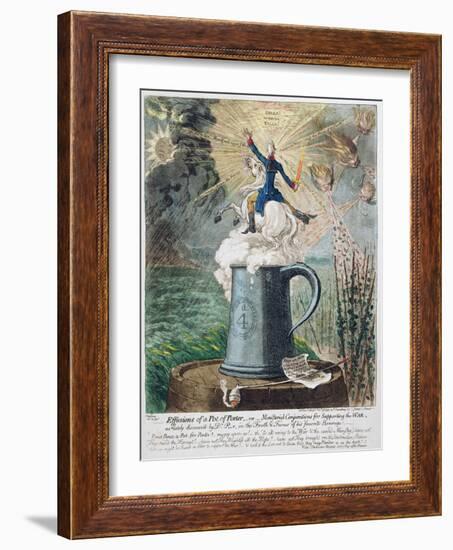 Effusions of a Pot of Porter-James Gillray-Framed Giclee Print