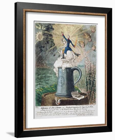 Effusions of a Pot of Porter-James Gillray-Framed Giclee Print