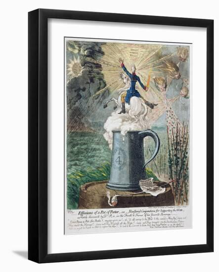 Effusions of a Pot of Porter-James Gillray-Framed Giclee Print