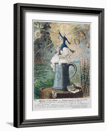 Effusions of a Pot of Porter-James Gillray-Framed Giclee Print