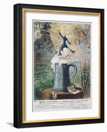 Effusions of a Pot of Porter-James Gillray-Framed Giclee Print